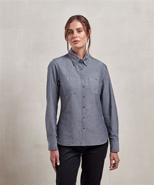 Women’s Chambray shirt, organic and Fairtrade certified