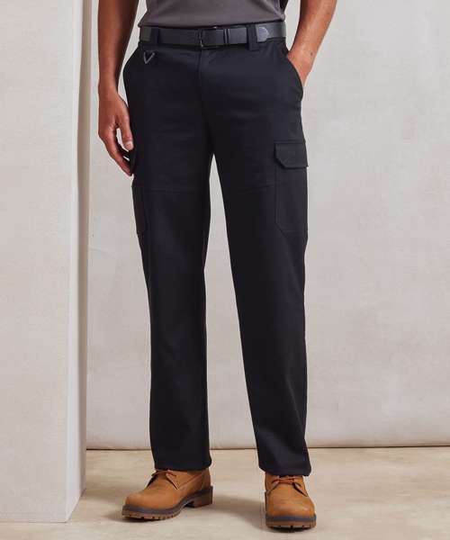 Stretchchecker work cargo trousers