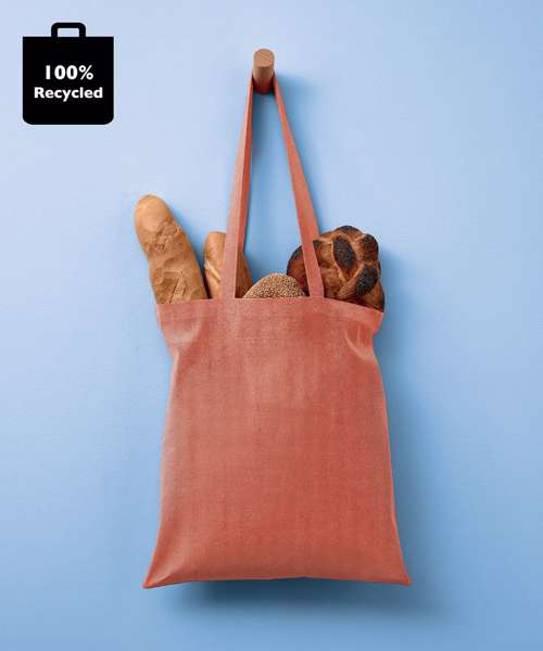 Recycled cotton shopper long handle