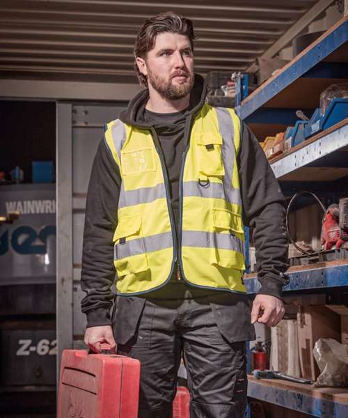 High-visibility technical vest