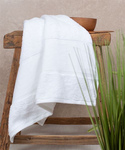 Organic guest towel with printable border