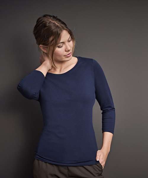 Women’s stretch 3/4-sleeve tee (460)